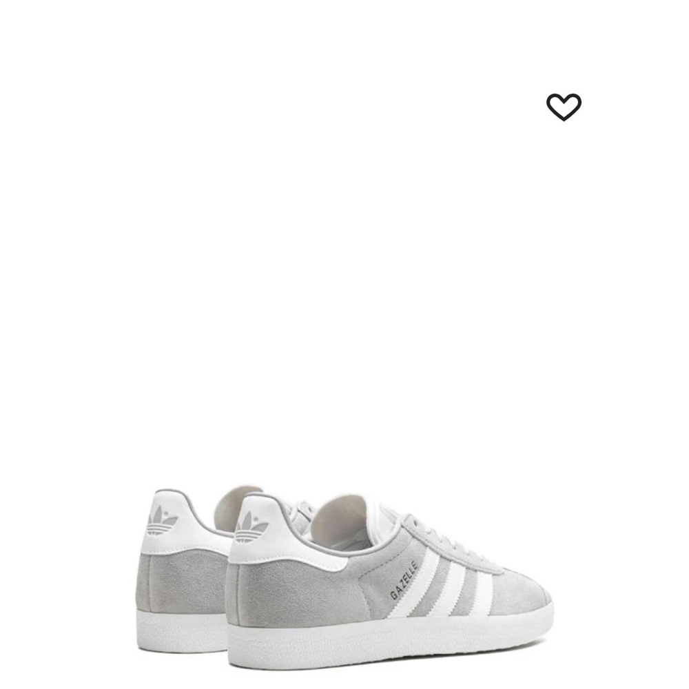 Adidas Gazelle suede light grey women’s size 7. Like NEW - Worn once.